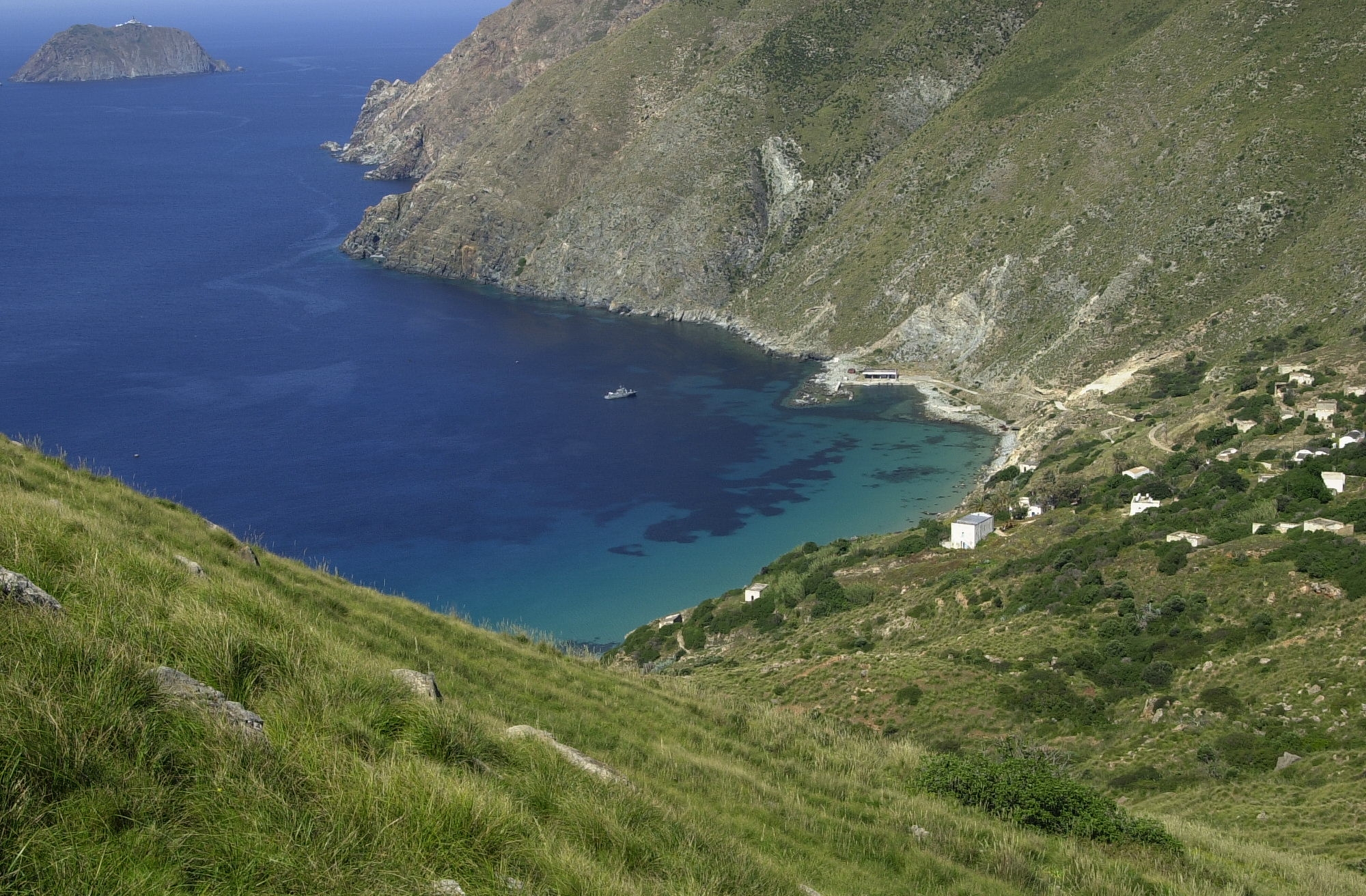 A wild island in the mediterranean sea