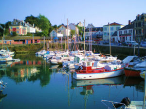a photo of boats in bretagne