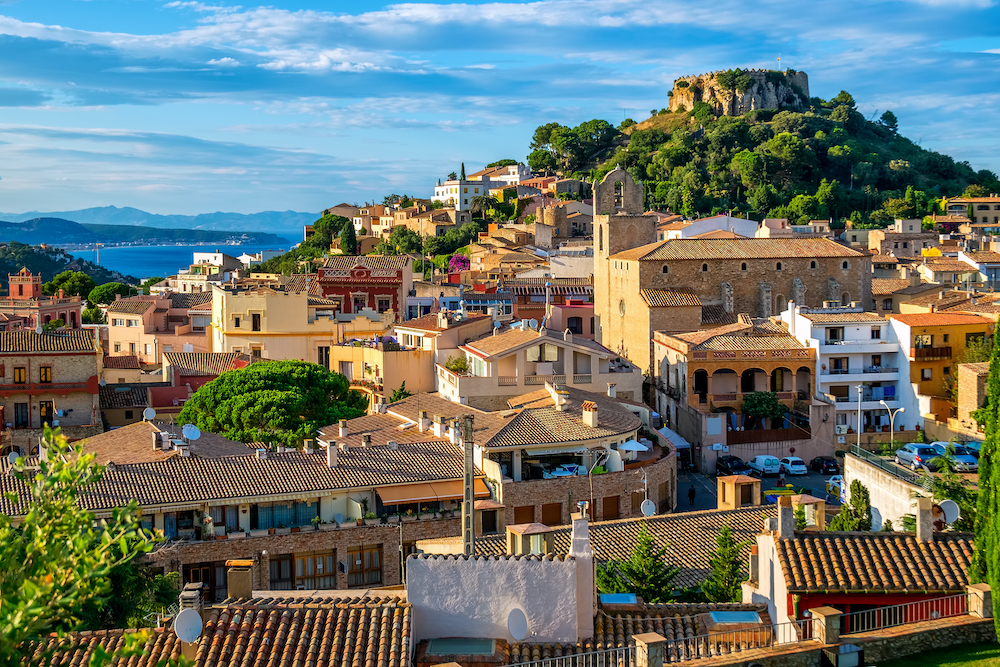A view of the town of Estartit on the Costa Brava border 
