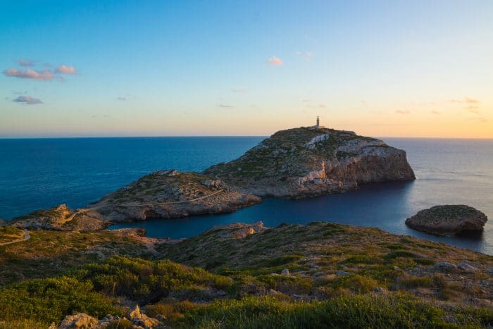 Evening view of the beautiful landscape in Cabrera