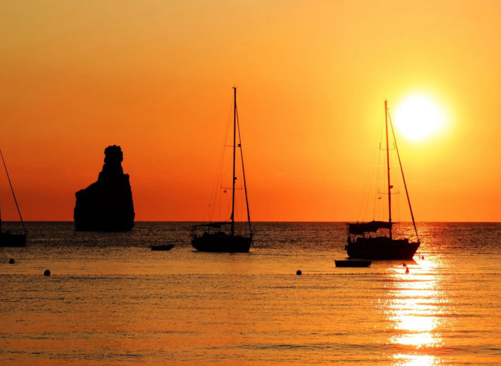 Boats Sunset Ibiza