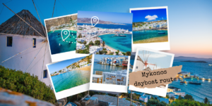 Mykonos dayboat itinerary