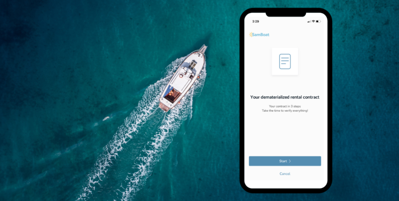 Goodbye paper, SamBoat launches the 1st digital contract on the SamBoat app