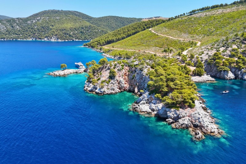 Wild cove in Alonissos Marine Park