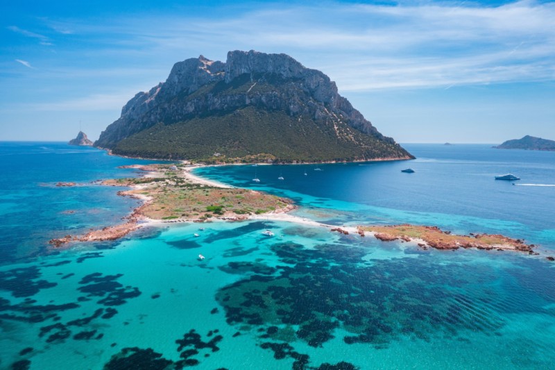 Tavolara Island viewed from the sea